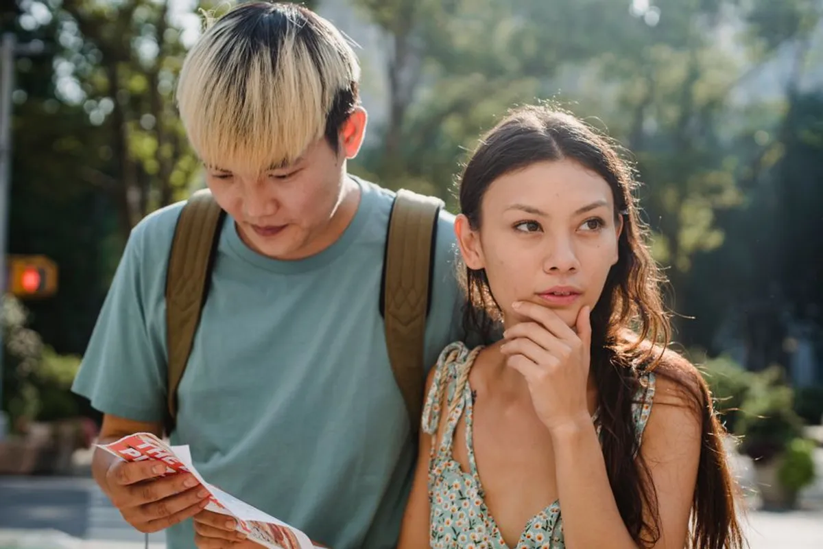 Couple in a thoughtful moment together